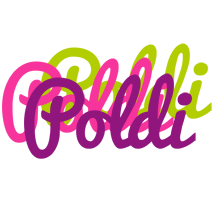 Poldi flowers logo