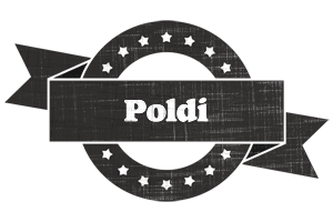 Poldi grunge logo