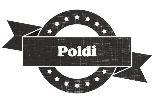 Poldi grunge logo