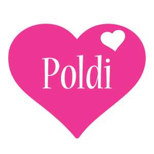 Poldi love-heart logo