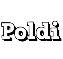 Poldi snowing logo