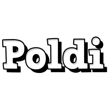 Poldi snowing logo