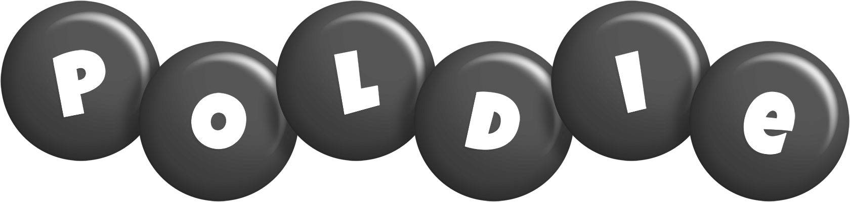 Poldie candy-black logo