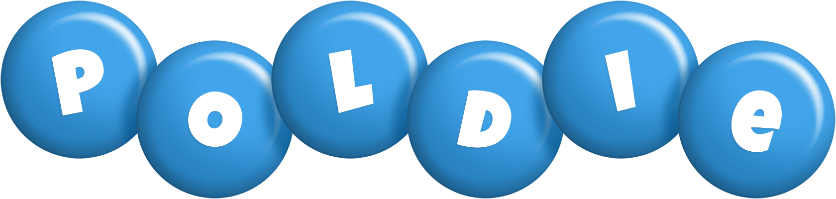 Poldie candy-blue logo