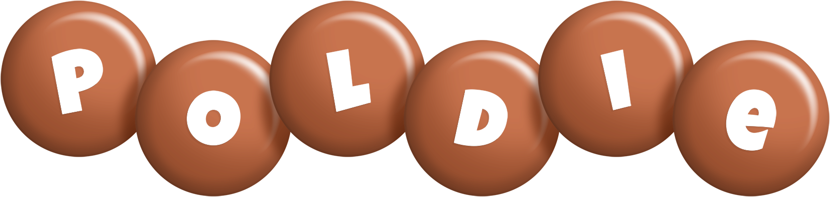 Poldie candy-brown logo