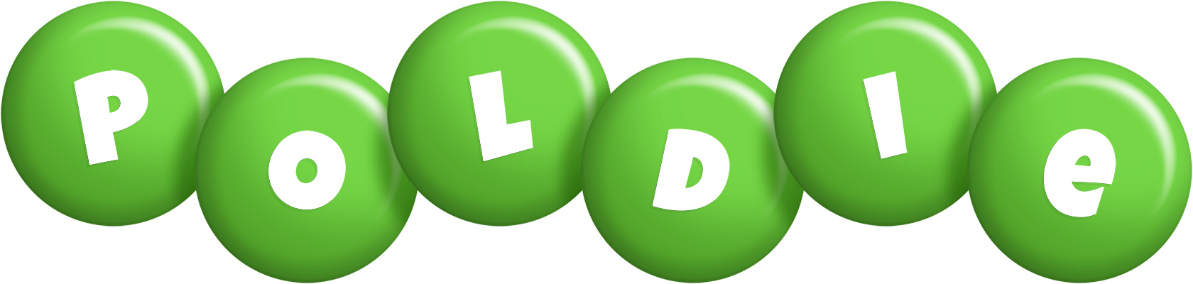 Poldie candy-green logo