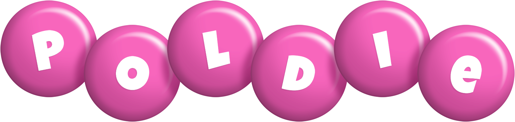 Poldie candy-pink logo