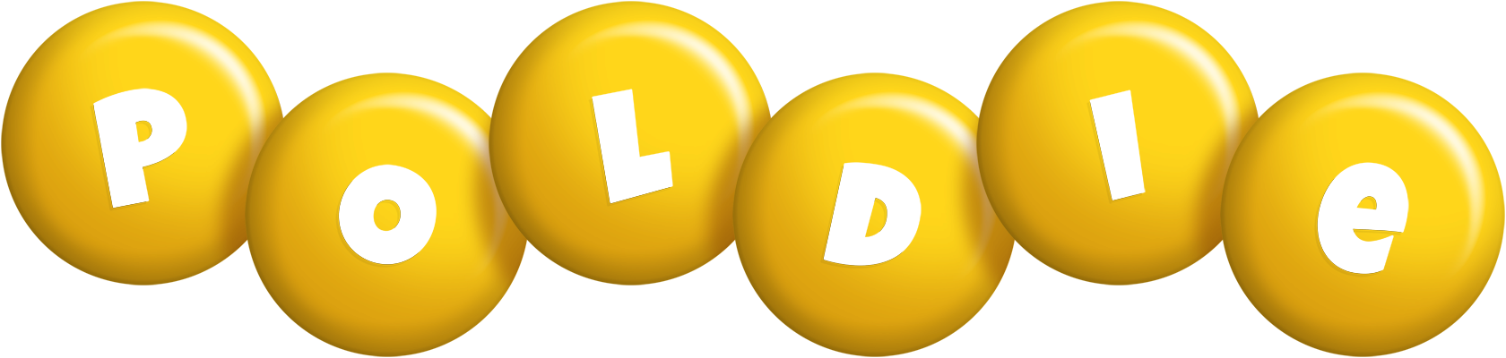 Poldie candy-yellow logo