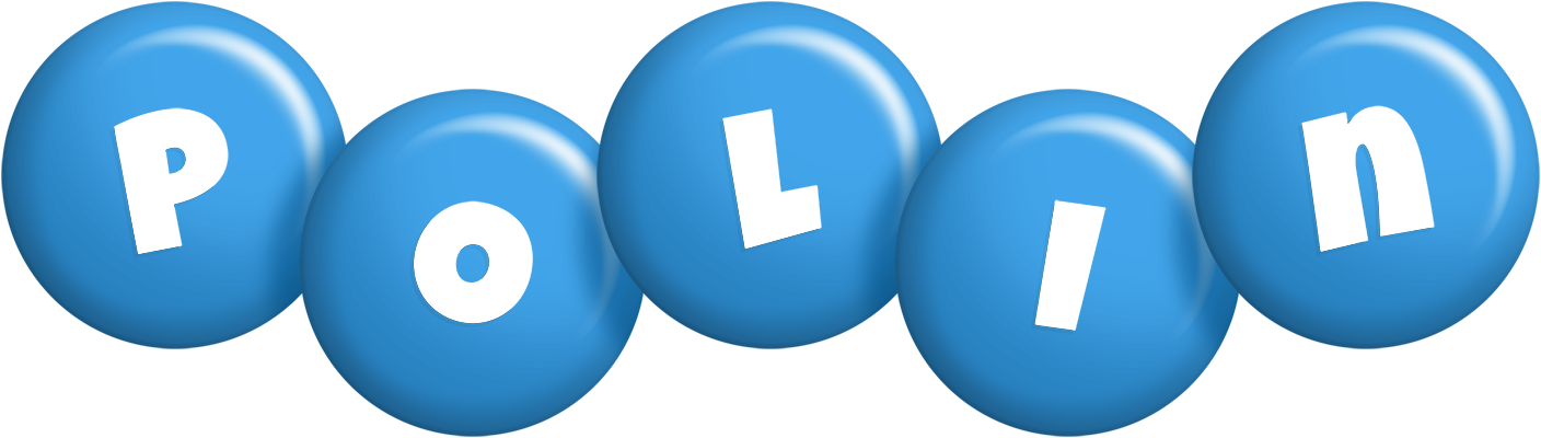 Polin candy-blue logo