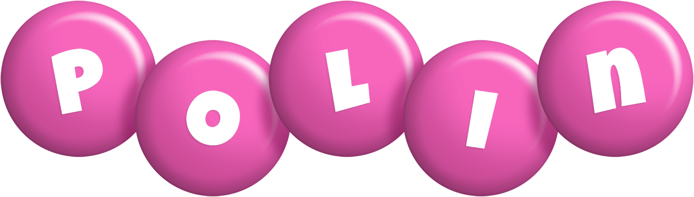 Polin candy-pink logo