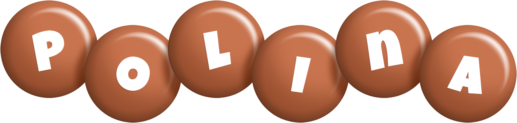 Polina candy-brown logo
