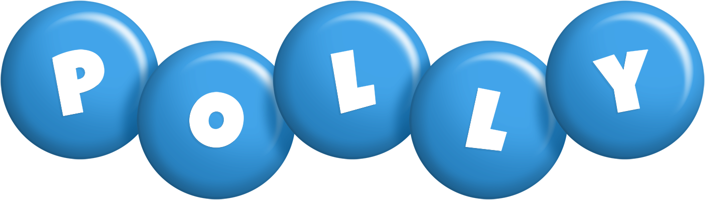 Polly candy-blue logo