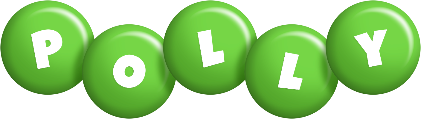 Polly candy-green logo