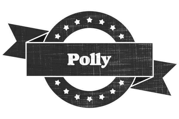 Polly grunge logo