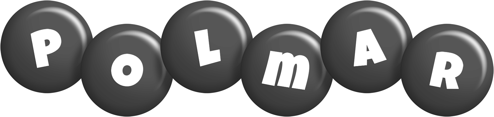 Polmar candy-black logo