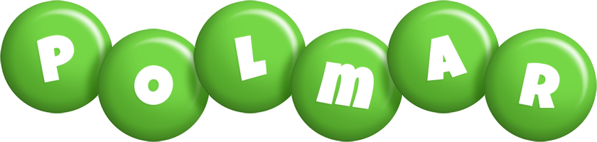 Polmar candy-green logo