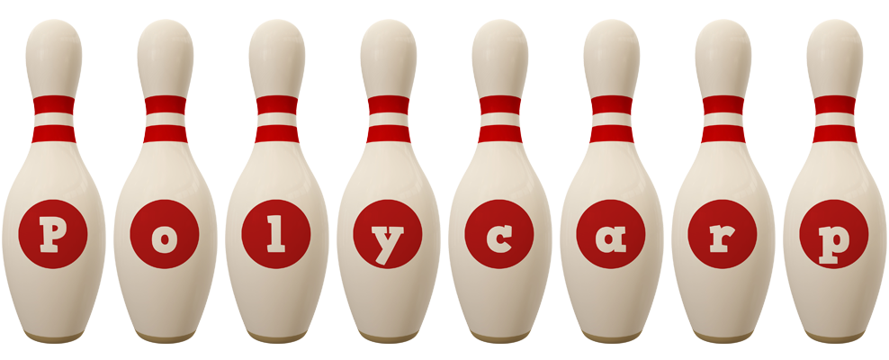 Polycarp bowling-pin logo