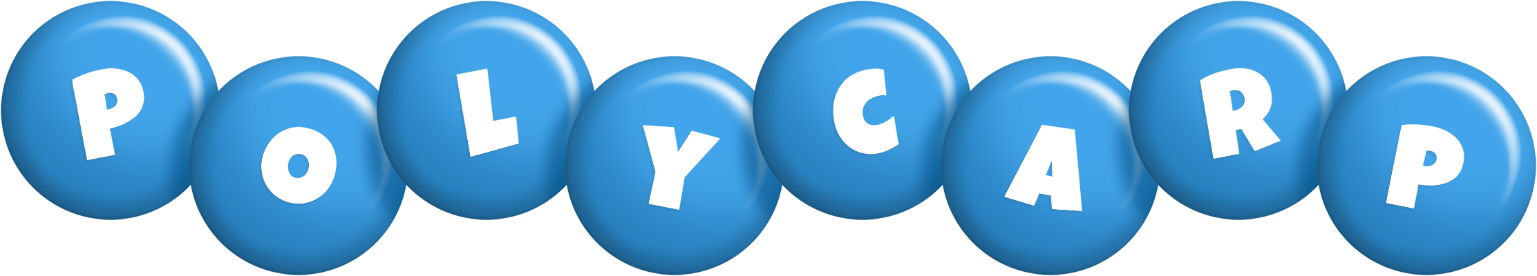 Polycarp candy-blue logo