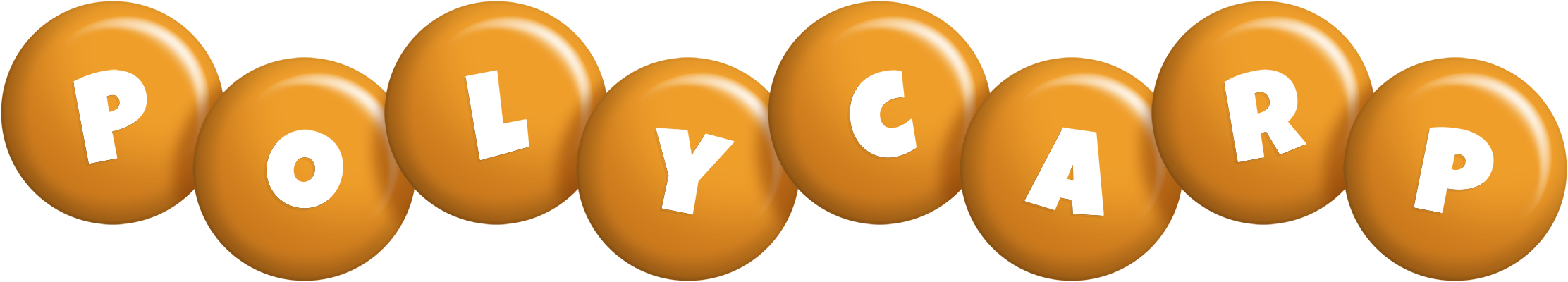 Polycarp candy-orange logo