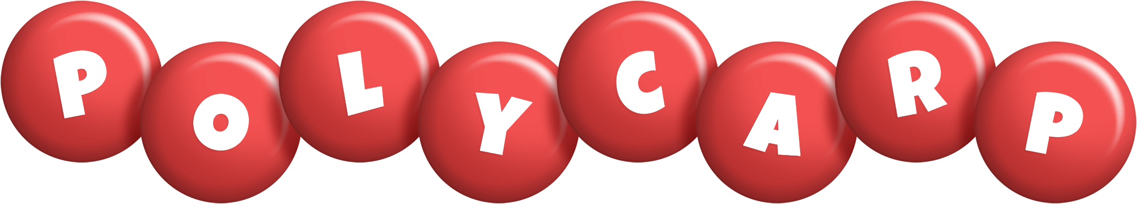 Polycarp candy-red logo