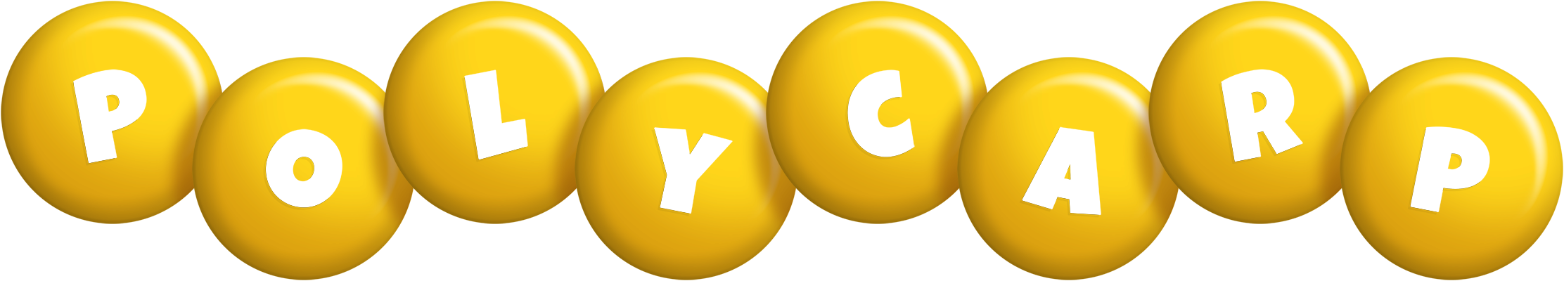 Polycarp candy-yellow logo