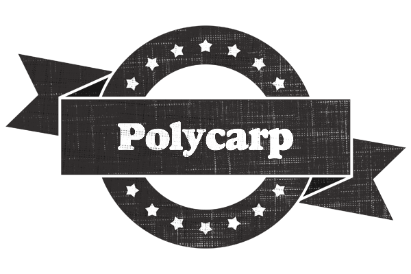 Polycarp grunge logo