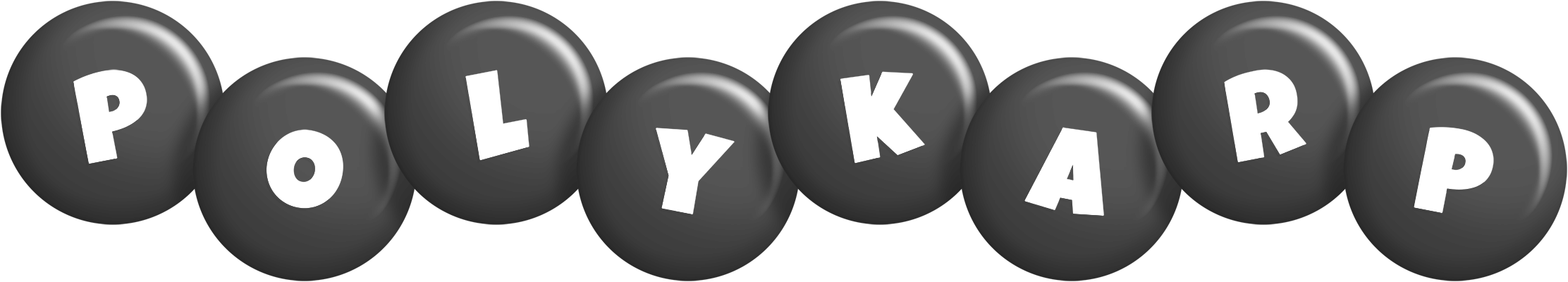 Polykarp candy-black logo