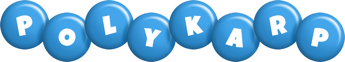 Polykarp candy-blue logo