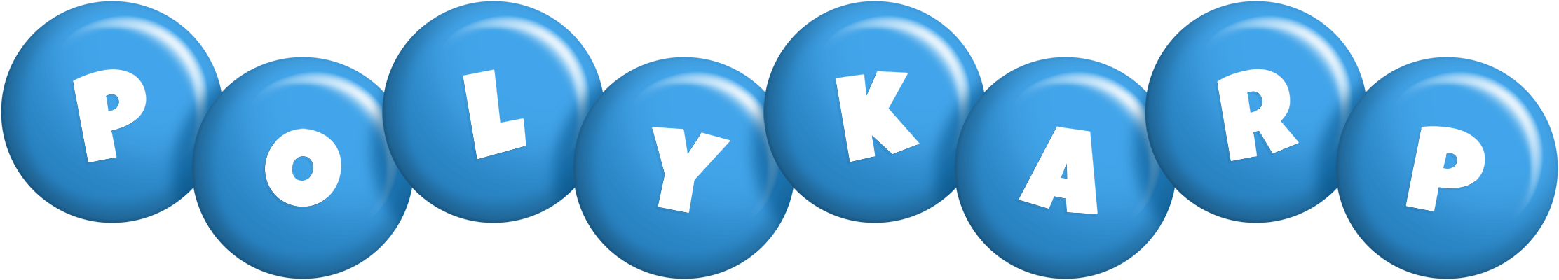 Polykarp candy-blue logo