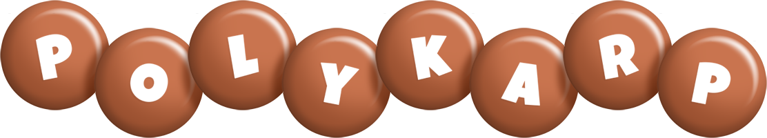 Polykarp candy-brown logo