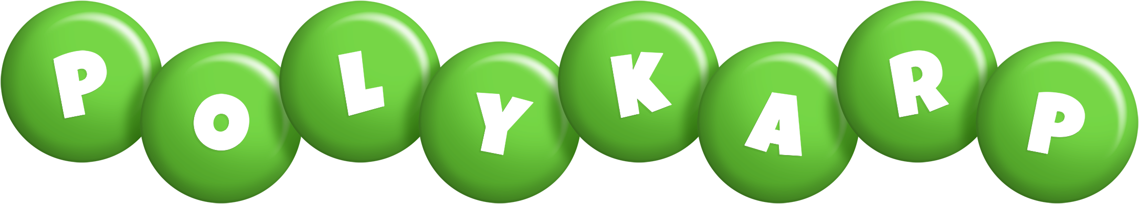 Polykarp candy-green logo