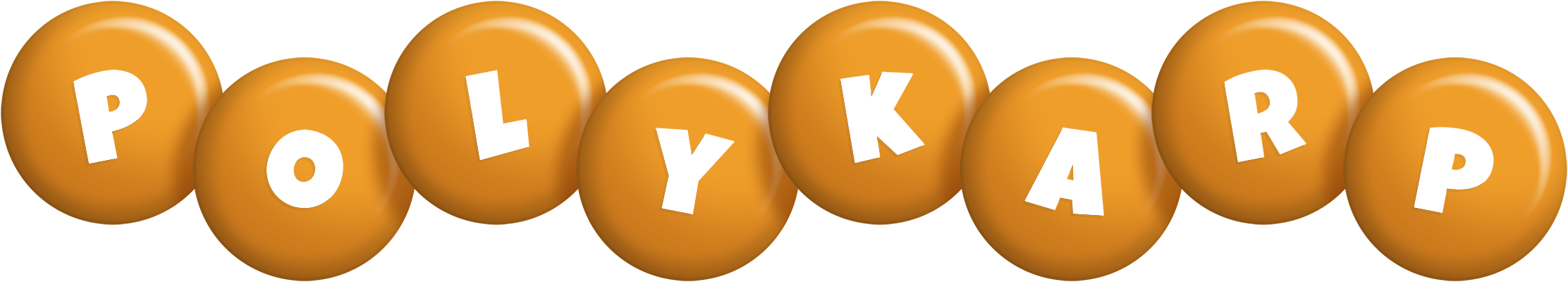 Polykarp candy-orange logo