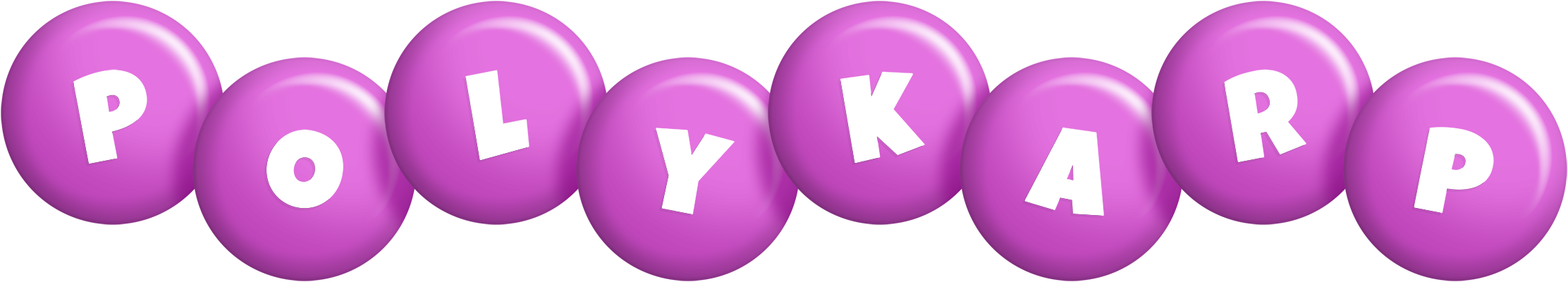 Polykarp candy-purple logo