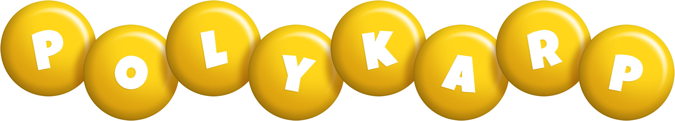 Polykarp candy-yellow logo
