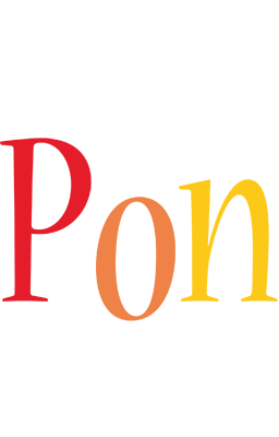 Pon birthday logo