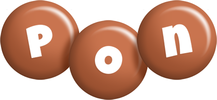 Pon candy-brown logo