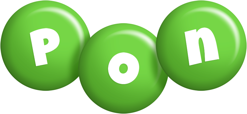 Pon candy-green logo