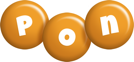 Pon candy-orange logo