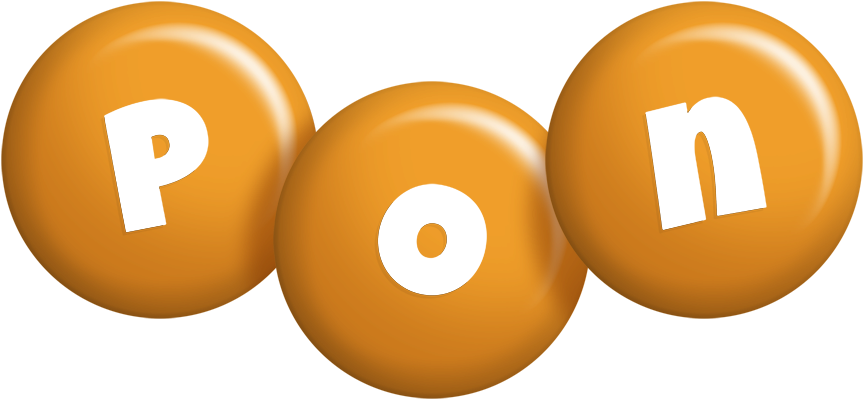 Pon candy-orange logo
