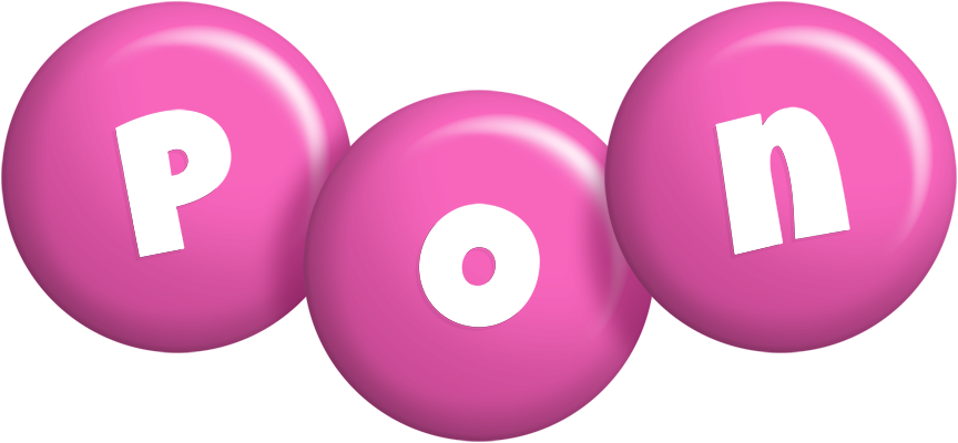 Pon candy-pink logo