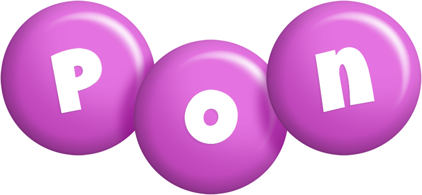 Pon candy-purple logo