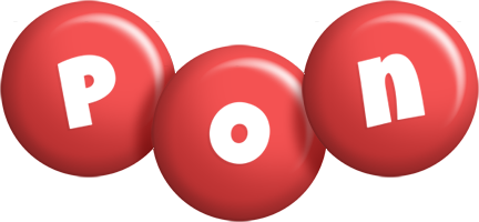 Pon candy-red logo
