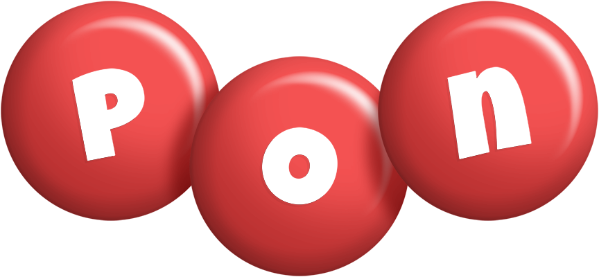 Pon candy-red logo