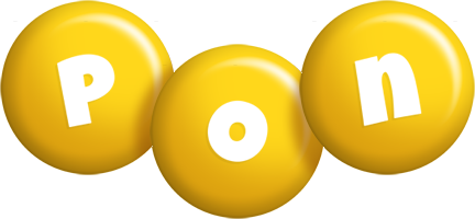 Pon candy-yellow logo