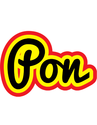 Pon flaming logo