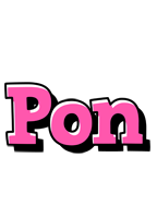 Pon girlish logo