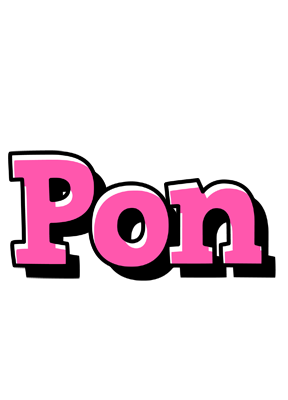 Pon girlish logo