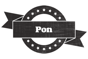 Pon grunge logo