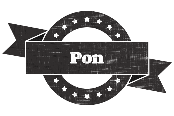 Pon grunge logo
