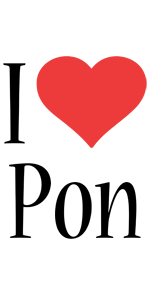 Pon i-love logo